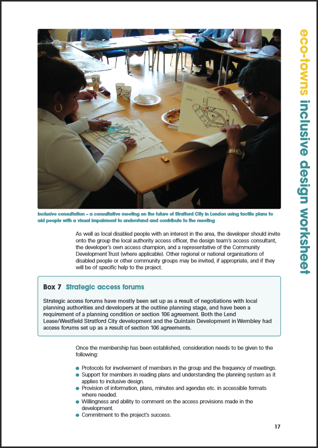 Eco towns inclusive design guidance INSIDE